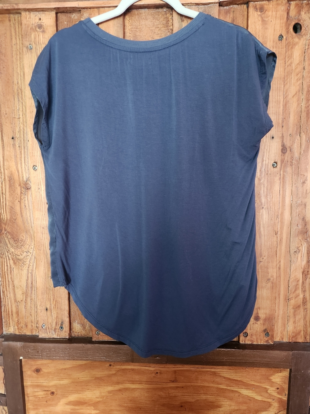 edge Washed Navy Short-Sleeve Scoop Neck Tee - Picture 4 of 4